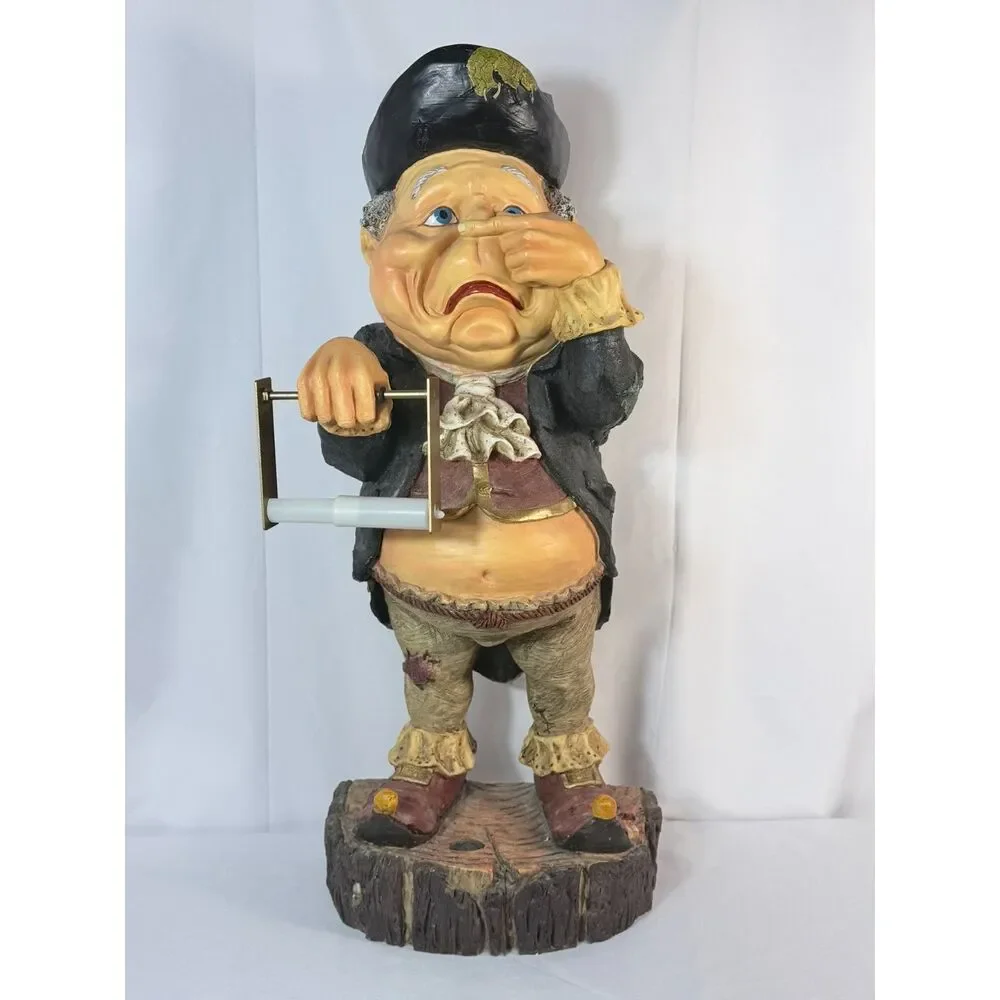 VTG Laff Loo Collection Efteling Holland Resin Large Toilet Paper Holder Stinky